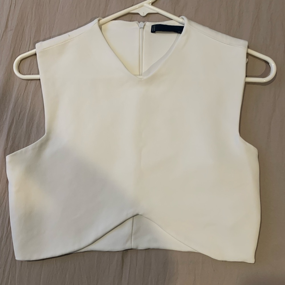 Zara white elegant top